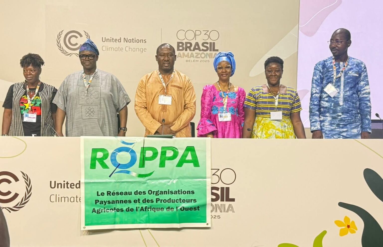 COP30 BELÉM 2025 : LE ROPPA ALERTE SUR LES COÛTS D’ADAPTATION DES EXPLOITATIONS FAMILIALES OUEST-AFRICAINES