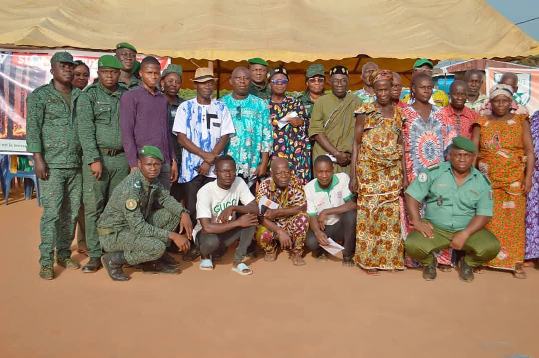 CÔTE D'IVOIRE-FEUX DE BROUSSE : LE CANTONNEMENT DES EAUX ET FORETS SONNE L’ALERTE A LOGBAKRO