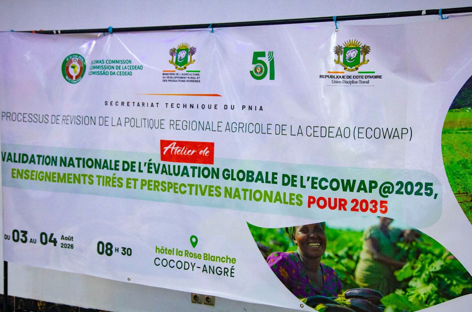 Révision de la politique régionale agricole de la Cedeao (ECOWAP): la Côte d’Ivoire affine ses priorités agricoles pour l’horizon 2035