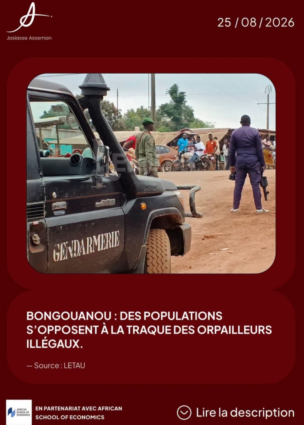 N’Guessankro : Le député Diby Kokora Bernard dément toute hostilité envers la gendarmerie mobilisée contre l'orpaillage illégal