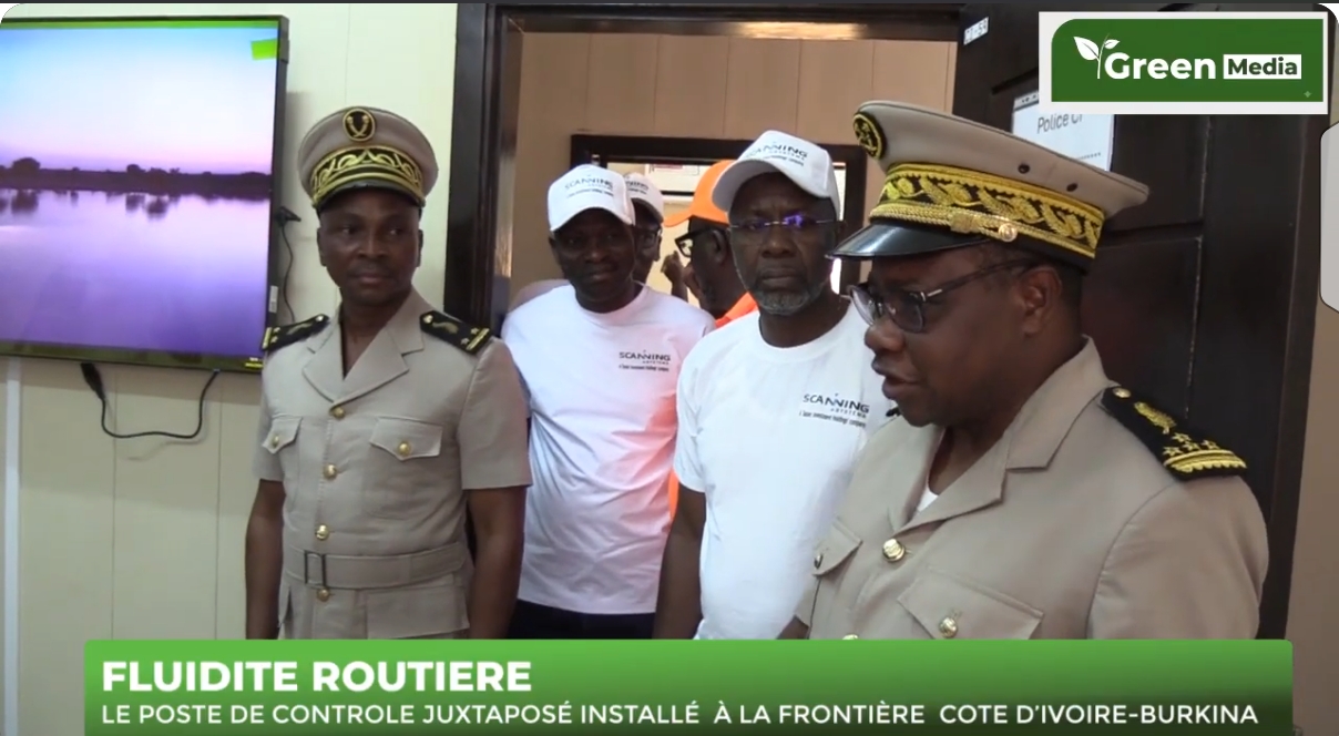 LE POSTE DE CONTRÔLE JUXTAPOSÉ DE LA FRONTIÈRE NORD DE LA CÔTE D'IVOIRE OPÉRATIONNEL